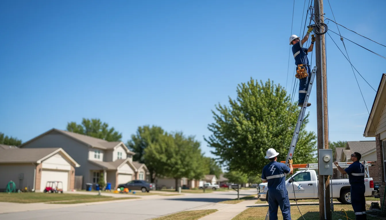 Residential electrician providing installation services in Enola, AR